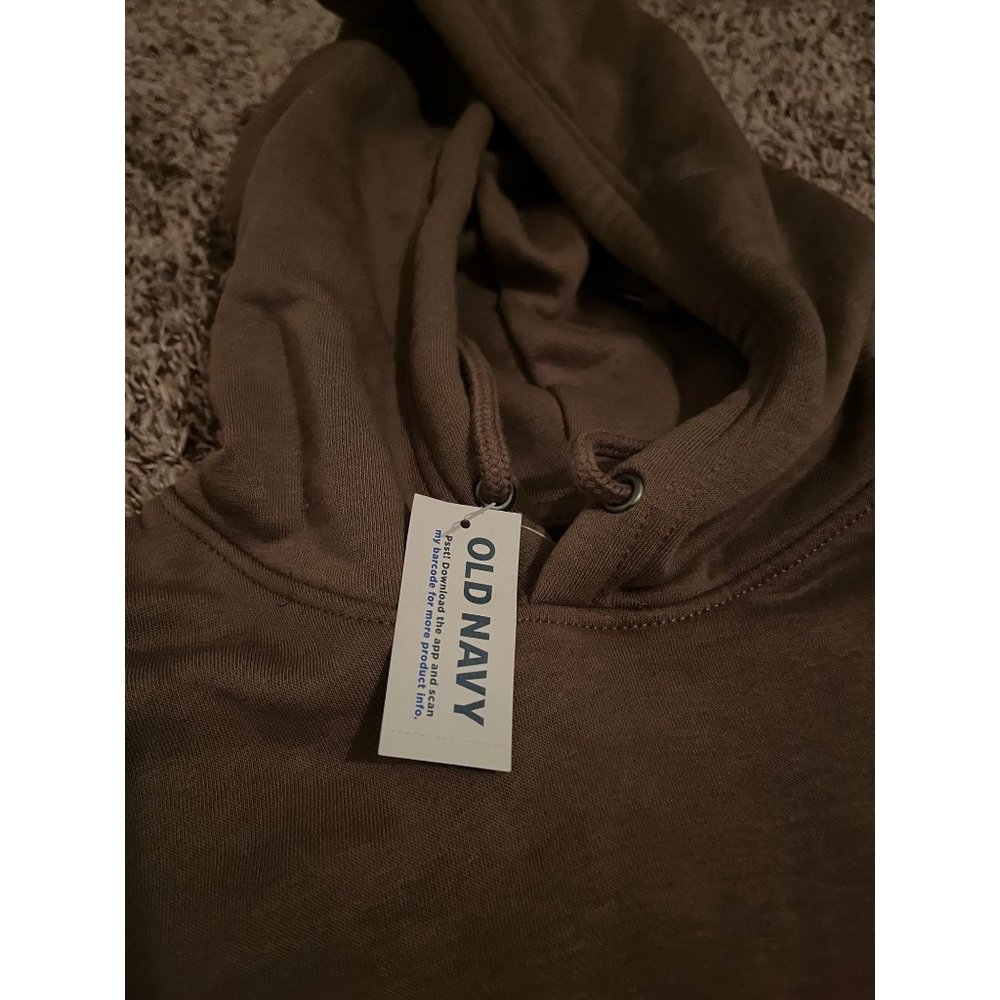 comfy cotton Old Navy Brown hoodie great for casual winter ware